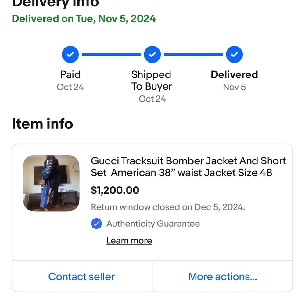 Gucci Men's designer clothing jacket and shorts